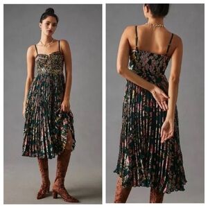 Anthropologie Verb by Pallavi Singhee Smocked Corset Dress